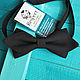 Tie black Mod / bow tie with sharp corners, Ties, Moscow,  Фото №1