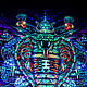 UV luminous painting 'Sacred Cobra'. Ritual attributes. Fractalika. My Livemaster. Фото №5