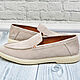 Men's loafers made of genuine suede, in beige color!. Loafers. SHOES&BAGS. Online shopping on My Livemaster.  Фото №2