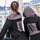 Платье-балахон из крапивы длинное с капюшоном. Платья. ZEN SEW. Ярмарка Мастеров.  Фото №4