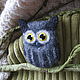 Felted Owl brooch. Brooches. Mnekonki Patsorki (patsorki). Online shopping on My Livemaster.  Фото №2