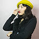 Velour yoke hat 'Mustard'. Hats1. Novozhilova Hats. My Livemaster. Фото №6