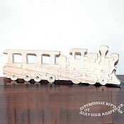 Куклы и игрушки handmade. Livemaster - original item Wooden Train - educational toy puzzle. Handmade.