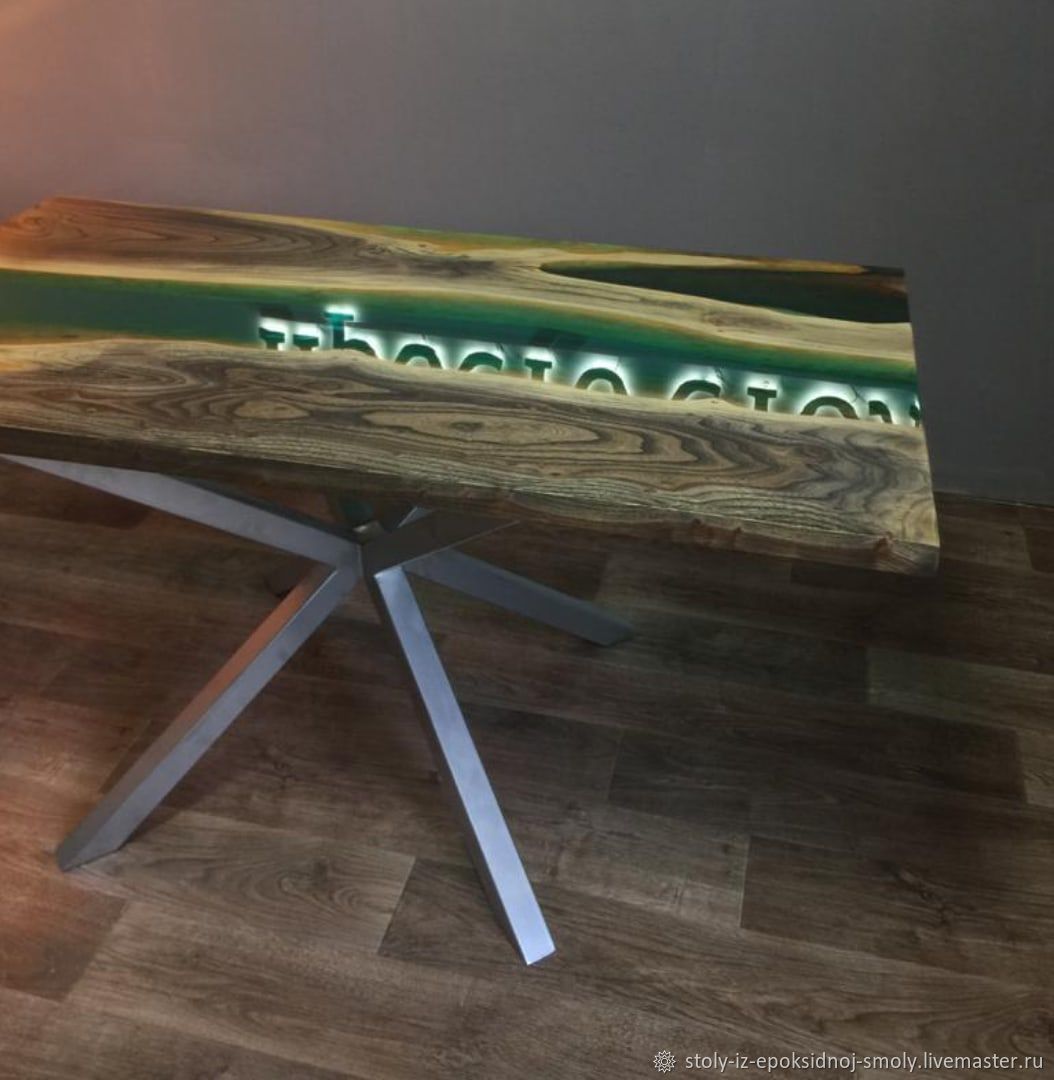 Столы: Стол из дерева с эпоксидной смолой в интернет-магазине на ...