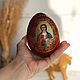 Huevo de Pascua de madera con caras de Santos, 19 cm, Eggs, Moscow,  Фото №1