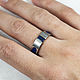 Titanium ring with sapphire and lapis lazuli. Rings. asgdesign. My Livemaster. Фото №6