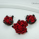 Buttonhole leather rose. Brooch leather ROSE. Brooches. lanssveta. My Livemaster. Фото №4