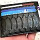 Python genuine leather cardholder, black color!. Cardholder. SHOES&BAGS. Online shopping on My Livemaster.  Фото №2