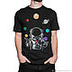 T-shirt cotton 'Cosmic juggler', T-shirts and undershirts for men, Moscow,  Фото №1