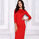 Ferrari sheath dress, figure-hugging red dress. Dresses. mozaika-rus. Online shopping on My Livemaster.  Фото №2