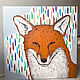Animal paintings 'Fox'. Painting on canvas. Pictures. Lifia Art. Online shopping on My Livemaster.  Фото №2