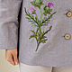 Order Linen Jacket Thistle. NATALINI. Livemaster. . Jackets Фото №3