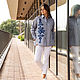 Men's style grey shirt with an ornament. Shirts. NATALINI. My Livemaster. Фото №7