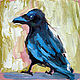 Bird oil Painting. The Picture Raven, Pictures, Belgorod,  Фото №1