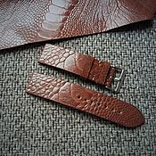 Аксессуары handmade. Livemaster - original item Ostrich paw strap 20/20mm and 22/22mm. Handmade.