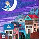 Заказать Картина лоскутно-вышитая в интерьер детской комнаты Ангелочек. Elena.artquilt. Ярмарка Мастеров. . Картины Фото №3