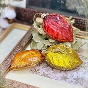 Сувениры и подарки handmade. Livemaster - original item Christmas decorations: Set of leaves. Handmade.