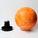 Оранжевый Светильник - Солнце 25 см, оригинальный подарок астроному,. Потолочные и подвесные светильники. Lampa la Luna byJulia. Ярмарка Мастеров.  Фото №5