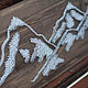 Заказать "Горы" в технике String Art. Анастасия Носкова. Ярмарка Мастеров. . Картины Фото №3