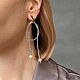 Длинные серьги с жемчугом. Серьги классические. Storm Jewellery. Ярмарка Мастеров.  Фото №4