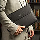 Чехол-папка MacBook Pro 14 черный с клапаном. Чехол. TONY LEO. Ярмарка Мастеров.  Фото №5