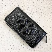 Сумки и аксессуары handmade. Livemaster - original item Wallet made of genuine crocodile leather, in black!. Handmade.