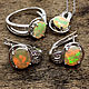 Jewelry set with opal 9*7 mm. Jewelry Sets. Urbanstyle. Online shopping on My Livemaster.  Фото №2