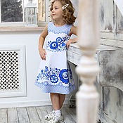 Детское платье с новогодним принтом Фиксики