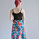 Skirt long cotton knitted Poppies and Letters. Skirts. Skirt Priority (yubkizakaz). My Livemaster. Фото №4