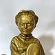 Chinese Boy Figurine Plaster Old China 1950s. Vintage statuettes. Aleshina. My Livemaster. Фото №6