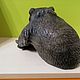 Bear with fish from natural Ural ornamental stone Calcite. Figurines. Kamnerezy-urala. My Livemaster. Фото №6