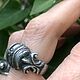 Order Signet ring ROYAL LILY tin ring, tin ring. SILVER SPOONS since 1999. Livemaster. . Signet Ring Фото №3