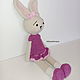  Hare knitted in a dress. Amigurumi dolls and toys. Lace knitting workshop. Lidiya.. Online shopping on My Livemaster.  Фото №2