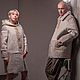 Coat felted from natural wool, 52-56 p. Mens outerwear. STUDIO-FELT Katerina Alekseeva. My Livemaster. Фото №5