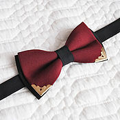 Аксессуары handmade. Livemaster - original item Burgundy tie butterfly Elite / butterfly tie, wedding Marsala. Handmade.