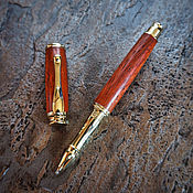 Ручка - Винтовка из красного дерева кокоболо