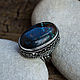 Order The Royal ring (a ring) with chrysocolla 'Chocolate'. The inspiration of nature in stones. Livemaster. . Ring Фото №3
