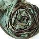 Scarf silk 'covert' Indigo dark green ekoprint, Scarves, Moscow,  Фото №1