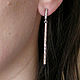 Order Silver Stud Earrings, Long Earrings, Dangling Earrings. Irina Moro. Livemaster. . Earrings Фото №3