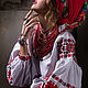Вышиванка женская “Kvity Zori”, Народные рубахи, Чернигов,  Фото №1