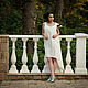 White Linen Dress «Cady», Dresses, Moscow,  Фото №1