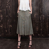 Одежда handmade. Livemaster - original item Skirt linen. Handmade.