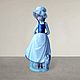 Винтаж: Nao by lladro фарфоровая статуэтка 24 см Девушка с собачкой, Статуэтки винтажные, Вологда,  Фото №1