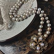 Украшения handmade. Livemaster - original item Necklace with pearls in vintage style. Handmade.
