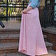 Long lace skirt of pastel pink color, Skirts, Kiev,  Фото №1