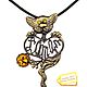 My golden cat. Brass pendant. Pendants. ARTBEGEMOT studio. Online shopping on My Livemaster.  Фото №2
