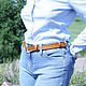 Women's leather belt 'Romantic-1'. Straps. CRAZY RHYTHM bags (TP handmade). My Livemaster. Фото №6