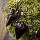 Rostrum Hawkeye Earrings (e-008-03). Earrings. #Ofel_way. Online shopping on My Livemaster.  Фото №2