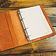 Order Cover leather for diary rings for refills A5. G.L.A.D.. Livemaster. . Diaries Фото №3