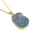 Blue agate Druse pendant, blue stone pendant, agate pendant. Pendants. Irina Moro. My Livemaster. Фото №4